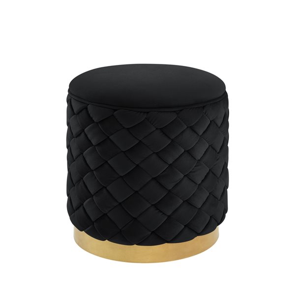 Gold deals round ottoman