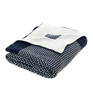 Inspired Home Cozy Tyme Cortez Navy 50-in x 60-in Acrylic Throw