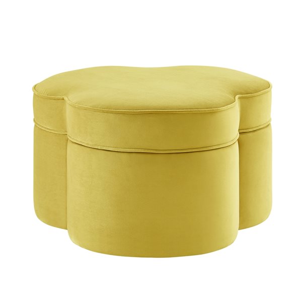 Yellow cocktail deals ottoman