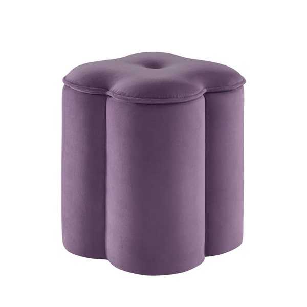 Purple velvet deals ottoman