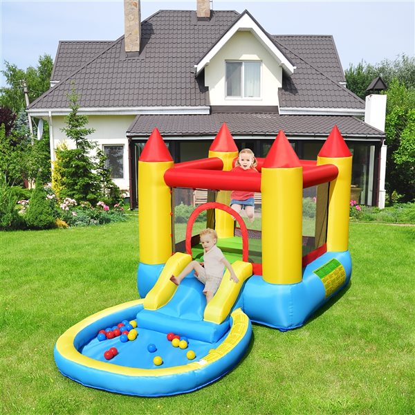 Costway 144-in Polyester Kids Inflatable Bounce House