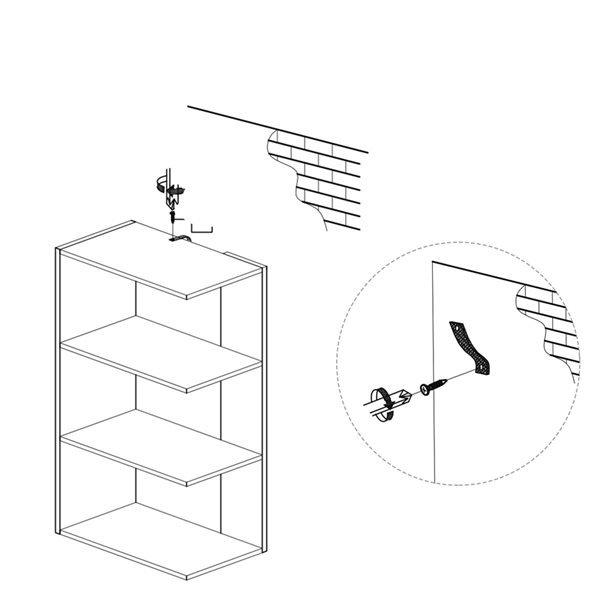 Costway Brown Wood 3-Shelf Corner Bookcase - Set of 2