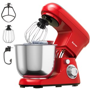 Costway 5-L 6-Speed Red Commercial/Residential Stand Mixer