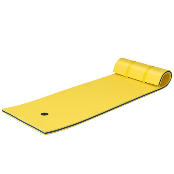 Costway 1Person Yellow Floating Foam Raft OP70099YE RONA