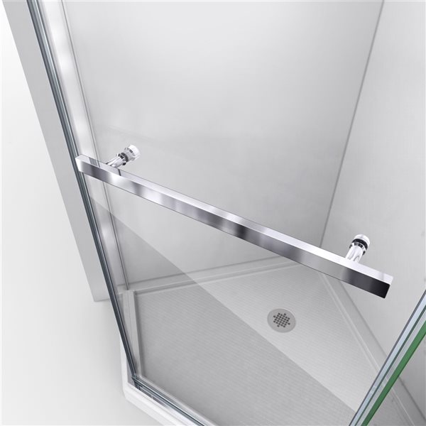DreamLine Prism Bronze Biscuit 74.75-in x 40-in x 40-in Neo-Angle Corner Shower Kit - 2-Piece