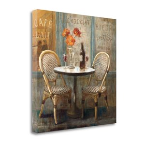 Tangletown Fine Art "Meet Me at Le Café I" by Danhui Nai 25-in H x 25-in W Canvas Print