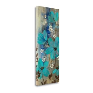 Tangletown Fine Art Frameless 32-in x 13-in "Floral Symphony Crop I" By Silvia Vassileva Canvas Print
