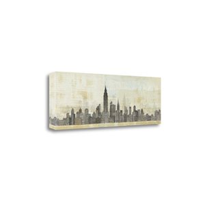 Tangletown Fine Art Empire Skyline Frameless 12-in H x 34-in W Cityscape Canvas Print