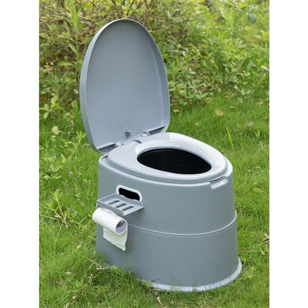 Toilette de voyage portative/pliante grise pour le camping et la randonnée  par PLAYBERG QI003543