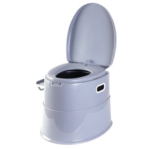 Toilette de voyage portative/pliante grise pour le camping et la randonnée par PLAYBERG