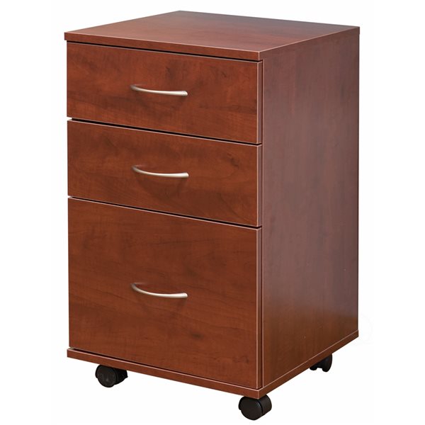 Basicwise Brown 3-drawer File Cabinet