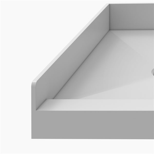 Dreamline Tileprime Fibreglass/Plastic Composite Shower Base 30-in x 60-in with Left Drain