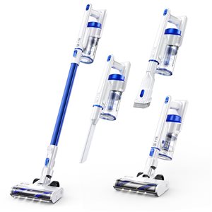 YTE 140 W Blue Lightweight Cordless Stick Vacuum (Convertible to Handheld)