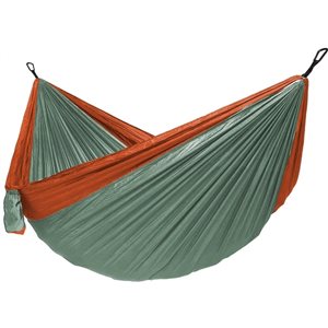 Hurley Uno 108-in x 54-in Light Green/Orange Fabric Hammock