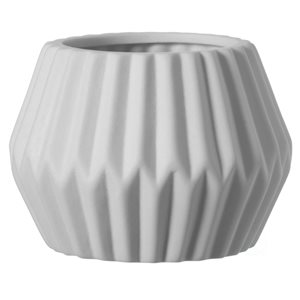 Uniquewise 4-in x 5.5-in White Ceramic Vase
