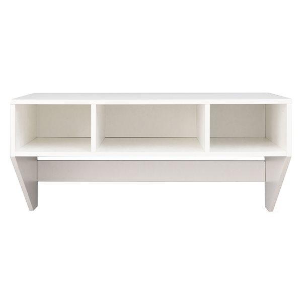 Basicwise 35.5-in White Modern/contemporary Wall Mounted Floating Desk