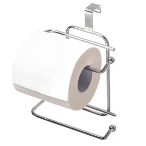 Basicwise Chrome Tank Single Post Toilet Paper Holder