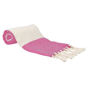 Deerlux 18-in x 40-in Hot Pink Cotton Hand Towel - 2-Piece