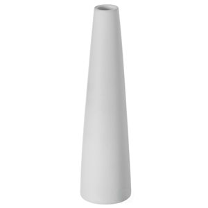 Uniquewise 8-in x 2.5-in White Ceramic Vase