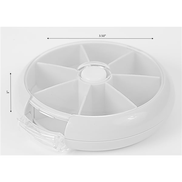 Basicwise Pink and Blue Plastic Pill Organizer - 2-Piece