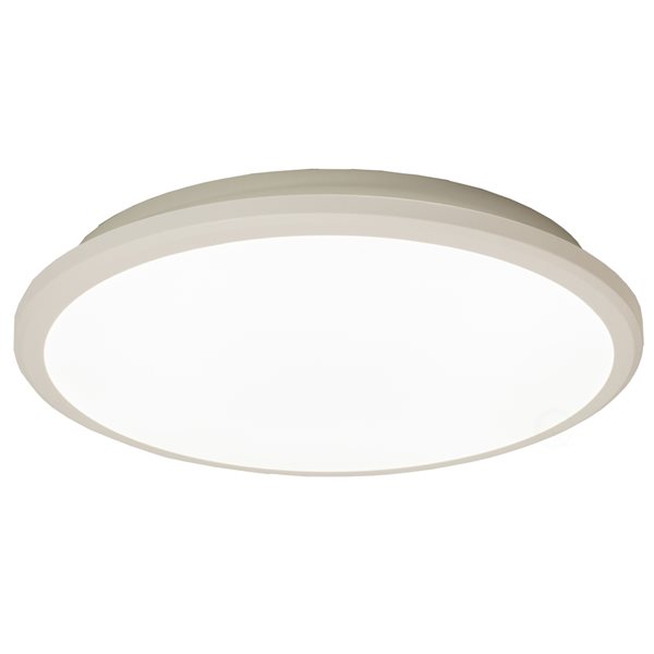 Quickway Imports 12-in White Contemporary/Modern LED Flush Mount Light