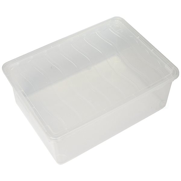 Basicwise Plastic Storage Container, Shoe Box, Clear