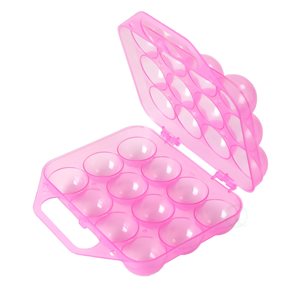 Casier à œufs en plastique rose par Basicwise