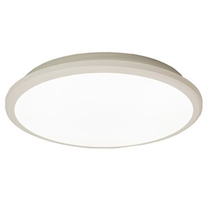 Quickway Imports 15.5-in White Contemporary/Modern LED Flush Mount Light