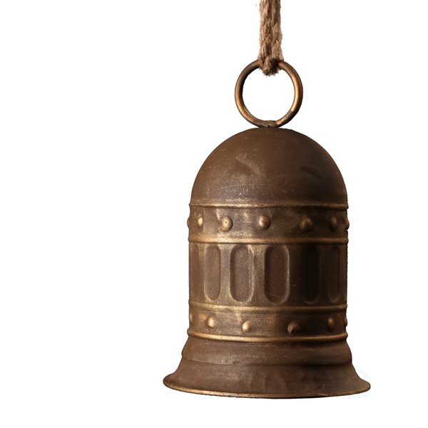 Vintiquewise 11.5-in x 7-in Bronze Metal Bell