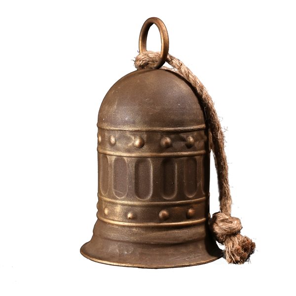 Vintiquewise 11.5-in x 7-in Bronze Metal Bell