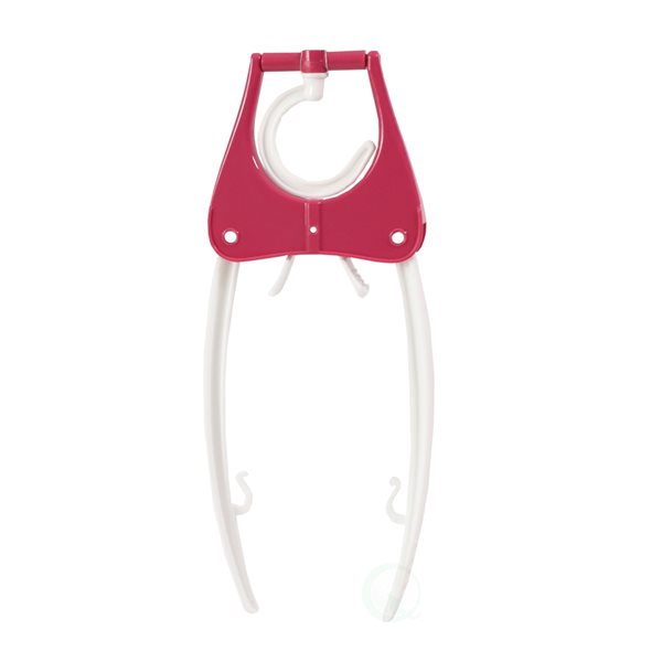 Basicwise Pink Plastic Foldable Clothes Hangers - 5-Pack