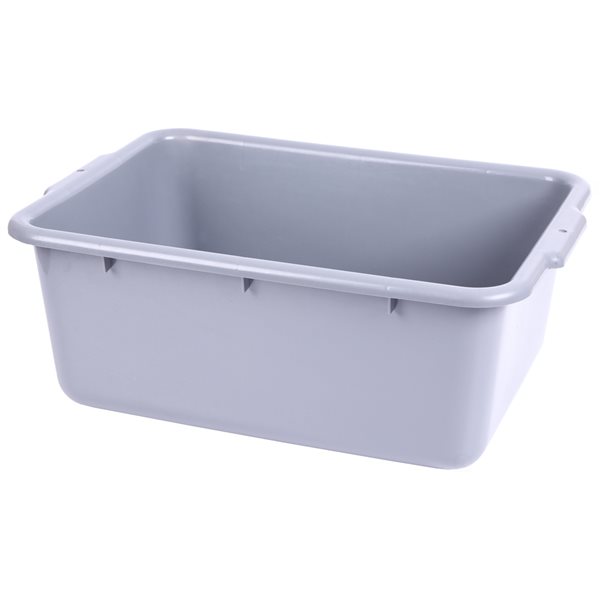 Basicwise 20.75in W x 8in H x 14.75in D Grey Plastic Bins 2Pack QI003449.2 RONA