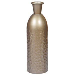 Uniquewise 15.75-in x 4.75-in Gold Iron Vase