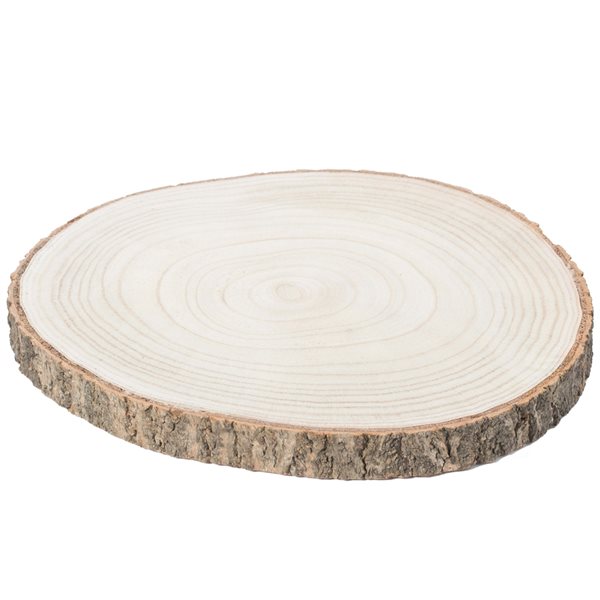 SERIE DE 2 PLATEAUX ROND DE SERVICE EN BOIS AVEC FOND EN