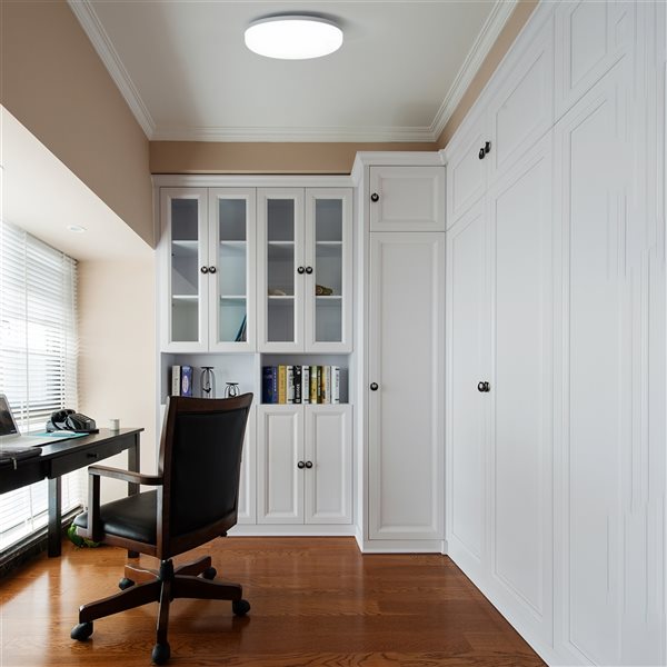 Quickway Imports 6-in White Contemporary/Modern LED Flush Mount Light