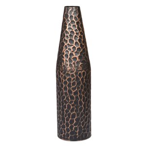 Uniquewise 18-in x 4.75-in Bronze Iron Vase