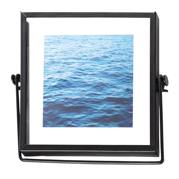 Fabulaxe Black Metal Picture Frame (4-in x 4-in)