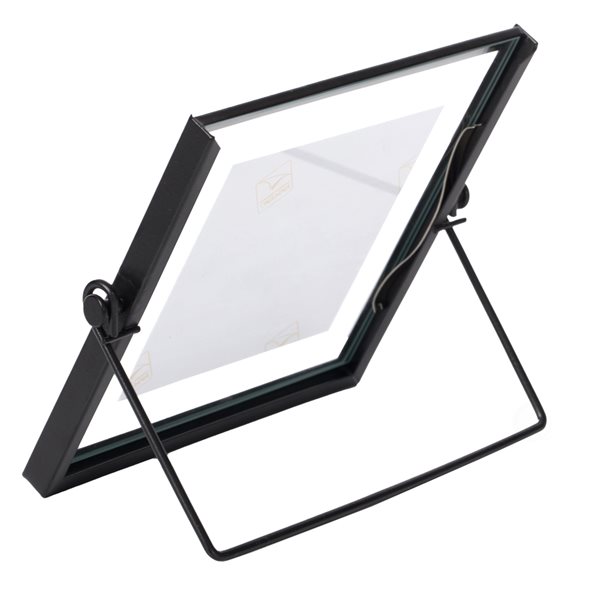 Fabulaxe Black Metal Picture Frame (4-in x 4-in)