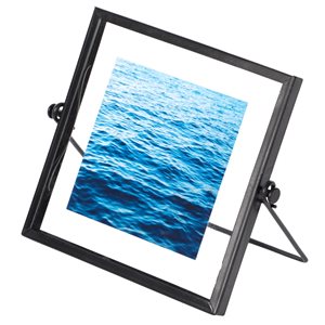 Fabulaxe Black Metal Picture Frame (4-in x 4-in)
