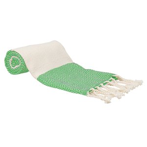 Deerlux 18-in x 40-in Lime Green Cotton Hand Towel - 2-Piece