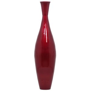 Uniquewise 43.3-in x 11-in Red Bamboo Vase