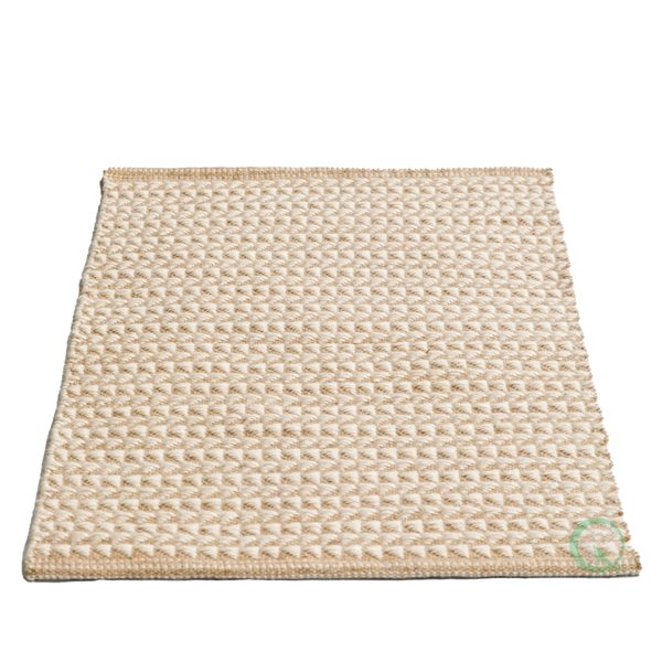 Deerlux 2-ft x 3-ft Beige Rectangular Indoor Geometric Rug