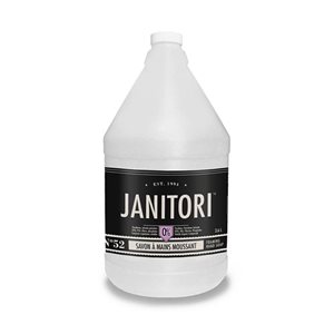 Savon moussant pour les mains antibactérien JANITORI de 4 L, paquet de 4