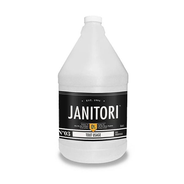 Nettoyant tout usage JANITORI de 4 L parfum signature, paquet de 4