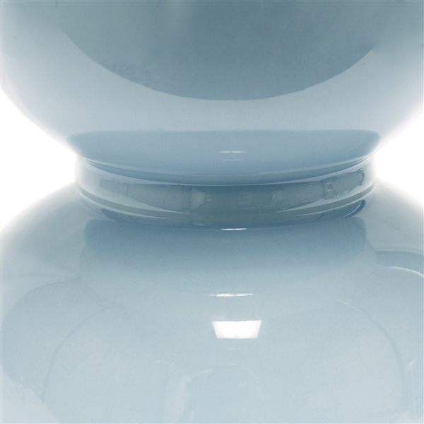 Lalia Home Classix 21.25-in Light Blue Incandescent Rotary Socket Standard Table Lamp with Fabric Shade (Set of 1)