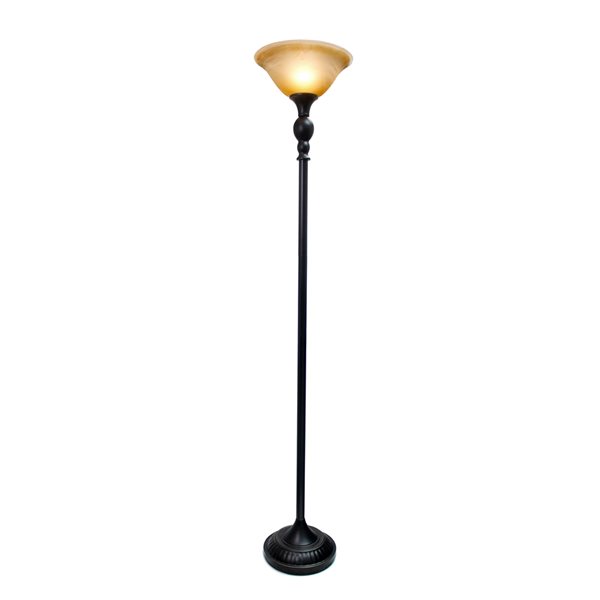 Lalia Home Classix 71-in Restoration Bronze Torchiere Floor Lamp