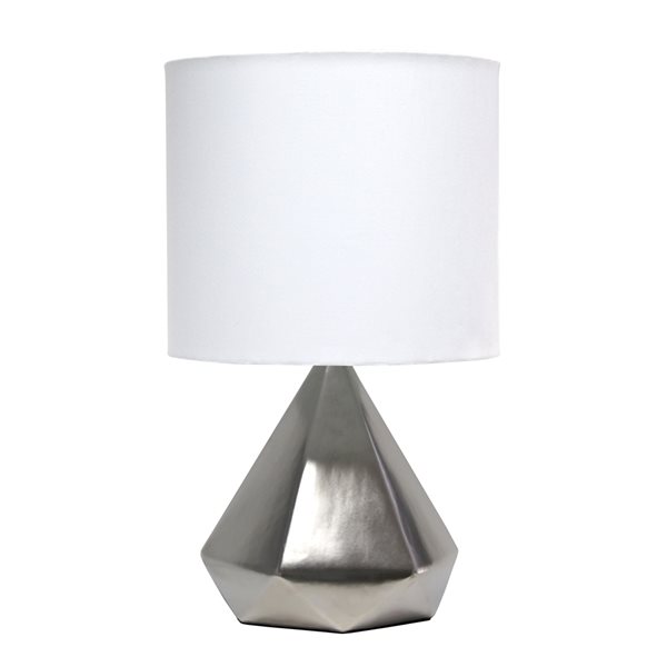 Simple Designs 19 88 In Silver Incandescent In Line Standard Table Lamp   331031071 MainImage 001 L 