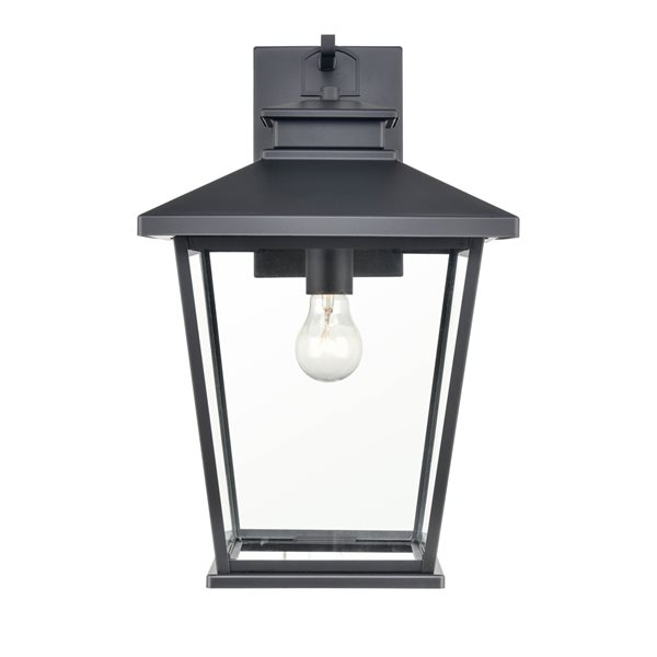 Millennium Lighting Bellmon 17.25-in Powder Coat Black 1-Light Outdoor Hanging Lantern