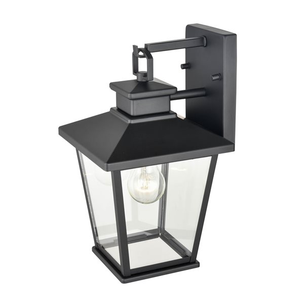 Millennium Lighting Bellmon 12.75-in Powder Coat Black 1-Light Outdoor Hanging Lantern