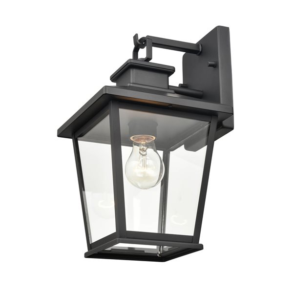 Millennium Lighting Bellmon 12.75-in Powder Coat Black 1-Light Outdoor Hanging Lantern